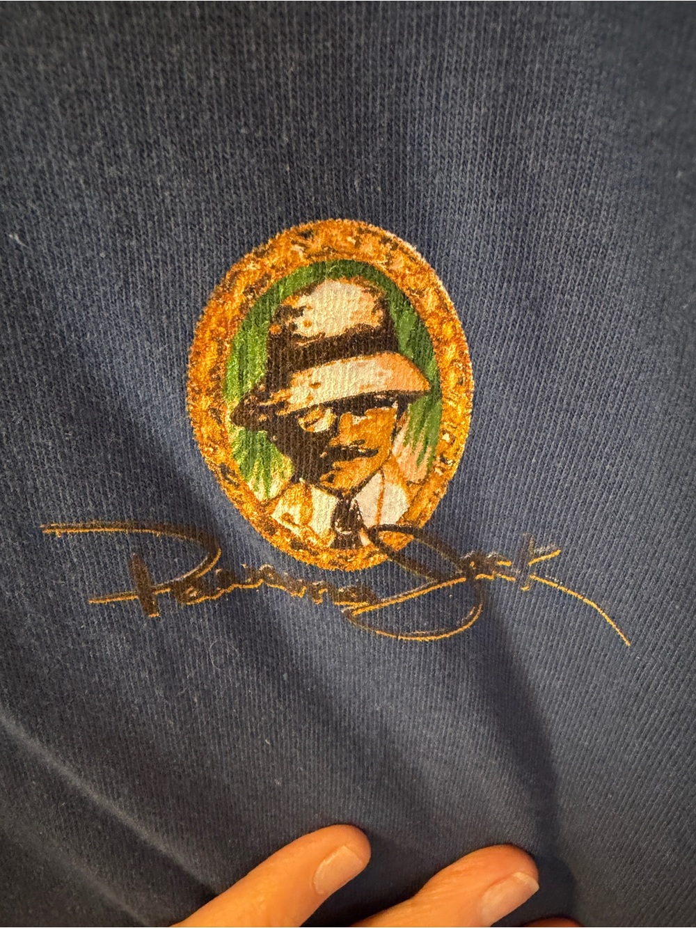 Panama Jack Navy Short Sleeve Tee with Gold Graphic - Picture 5 of 8